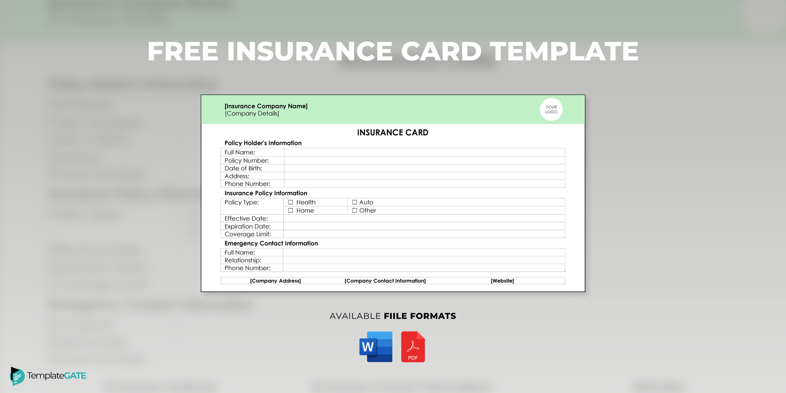 Ultimate Guide to Insurance Card Template [PDF, Word]