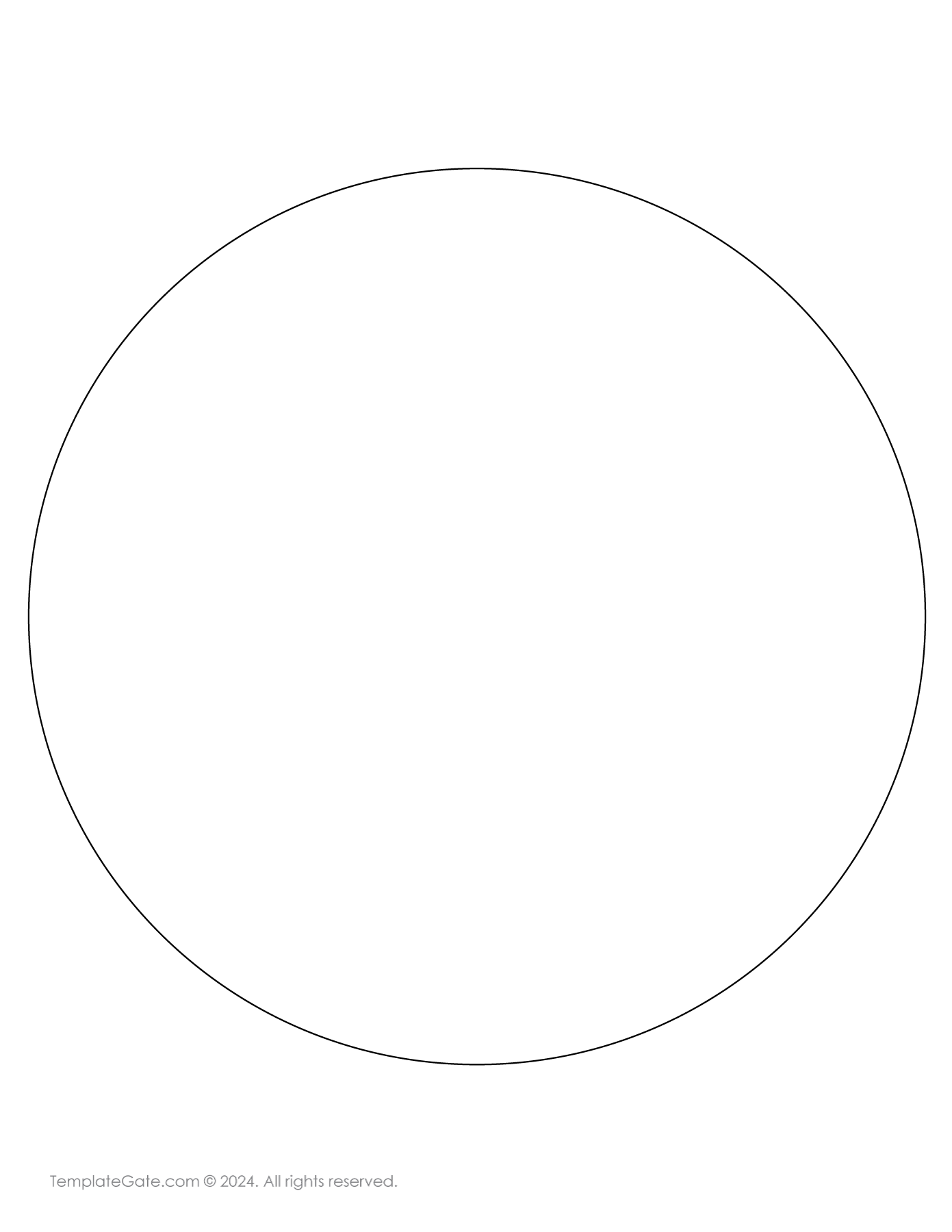 Big 8 inch circle template download