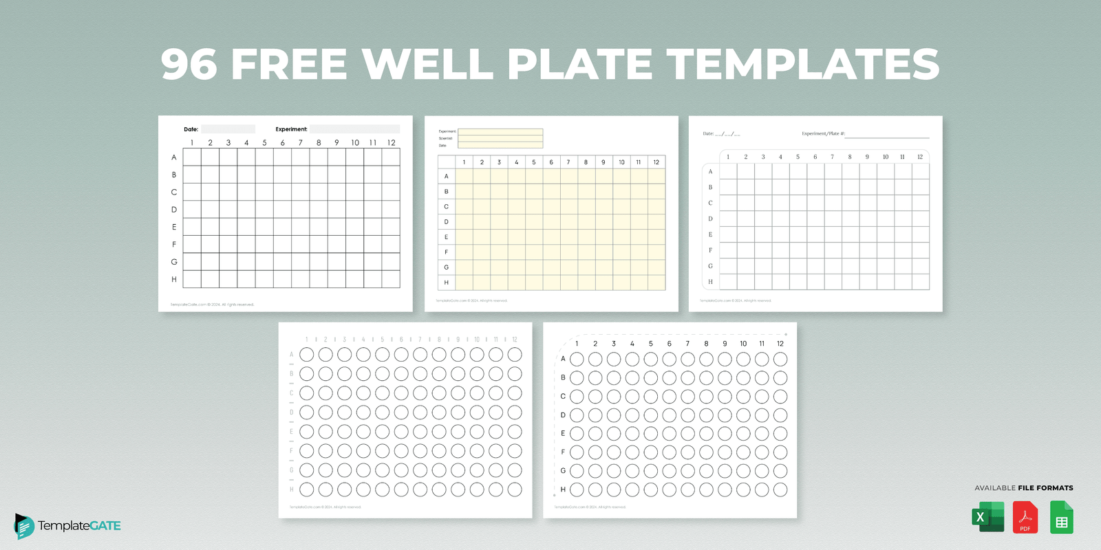 free 96 well plate templates pdf excel