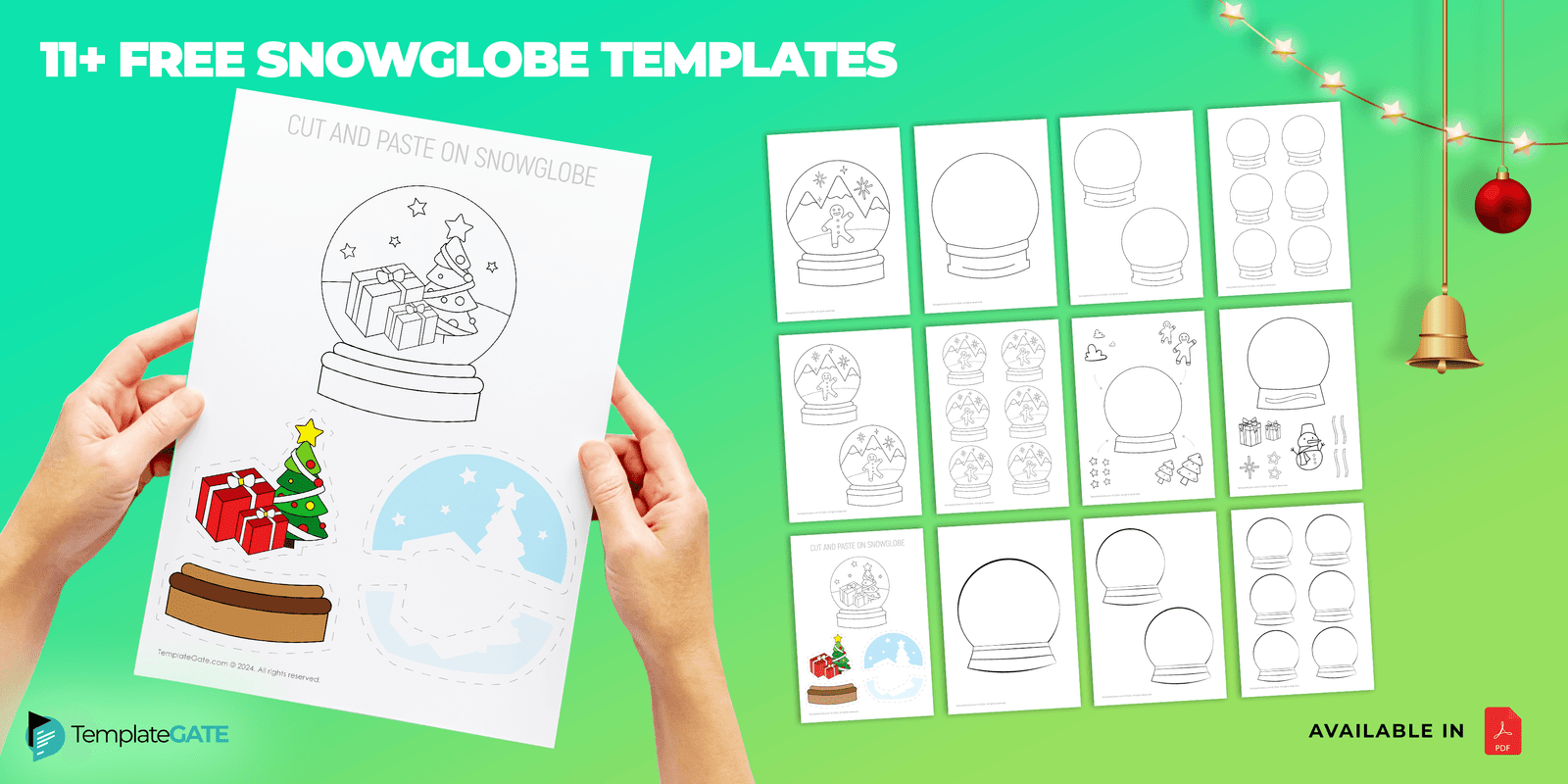 Free Snow Globe Template PDF