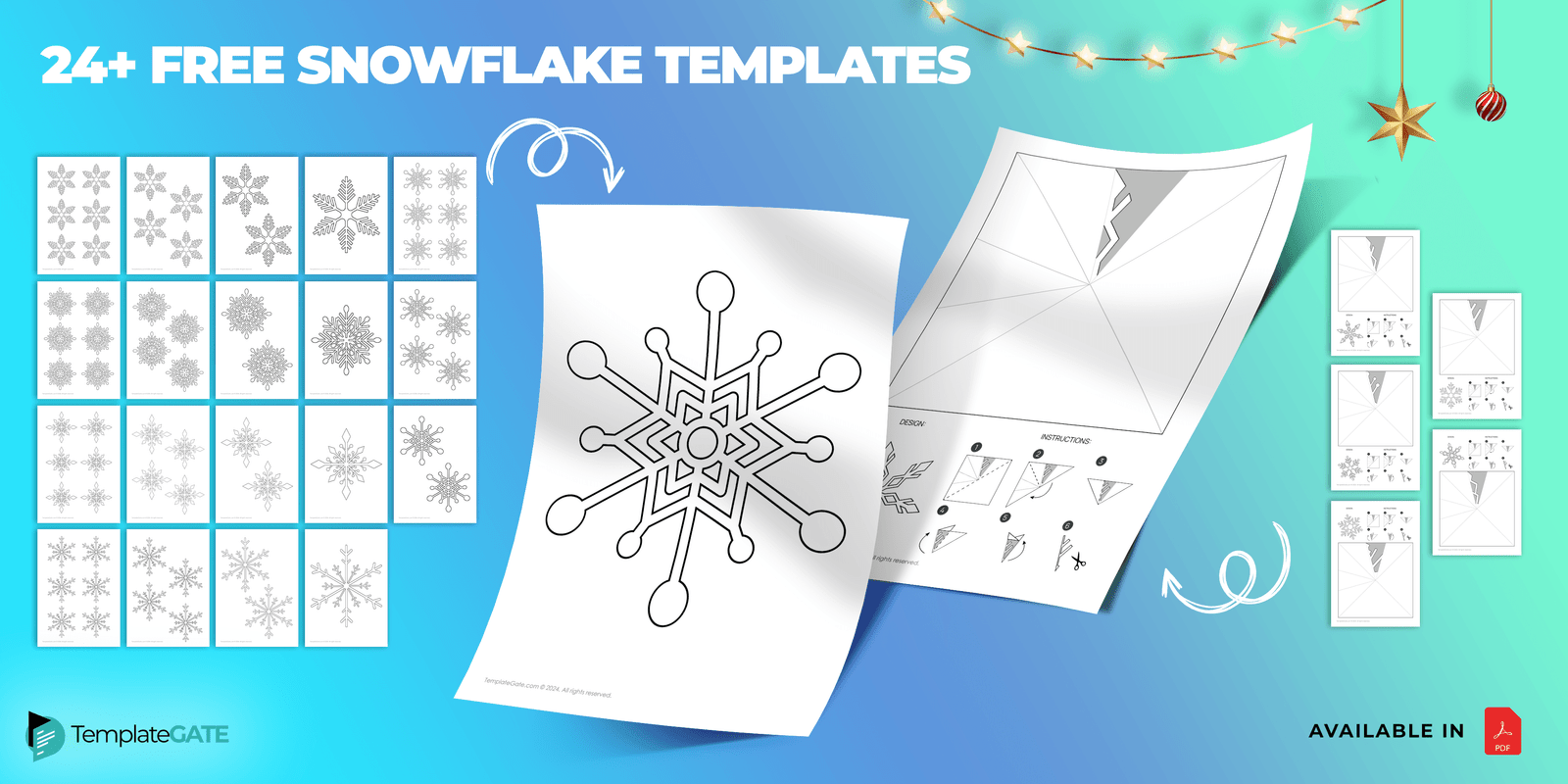 Free Snowflake Template PDF