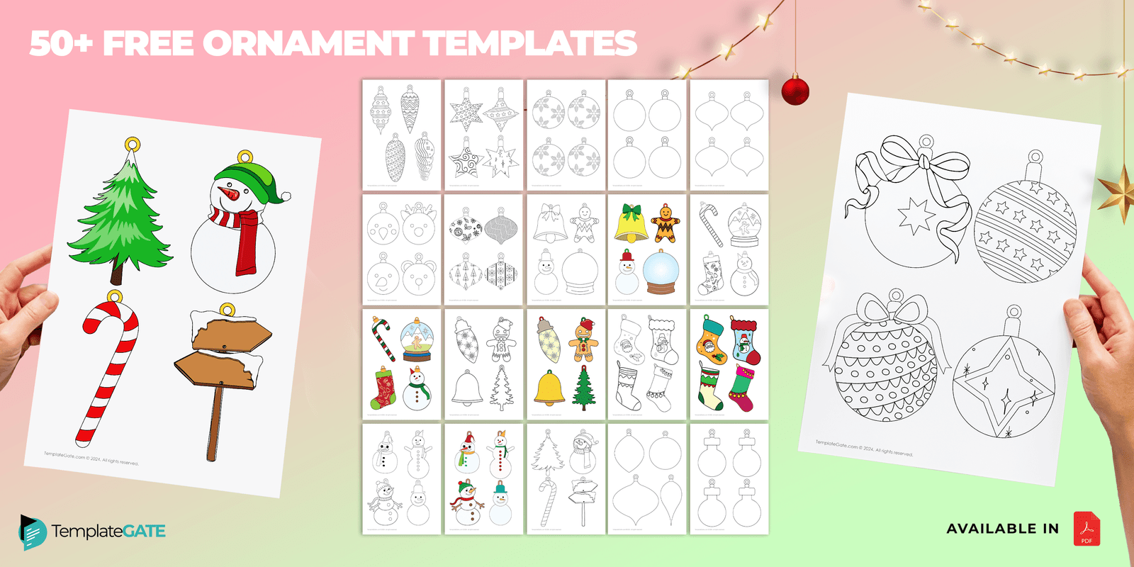 Free Ornament Template PDF Download